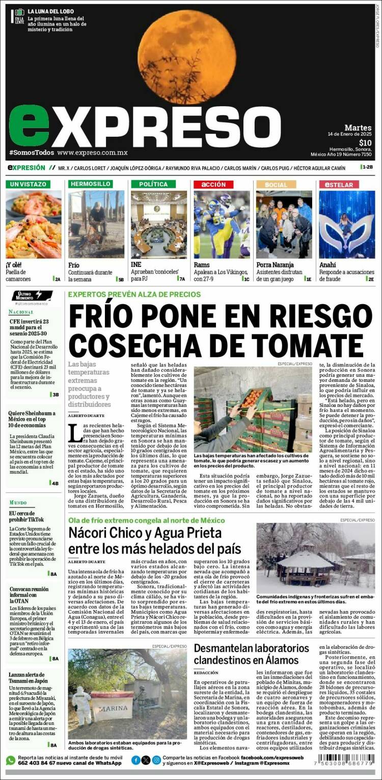 Portada de Expreso (México)