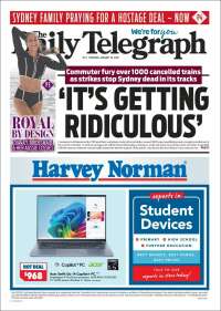 Portada de The Daily Telegraph (Australia)