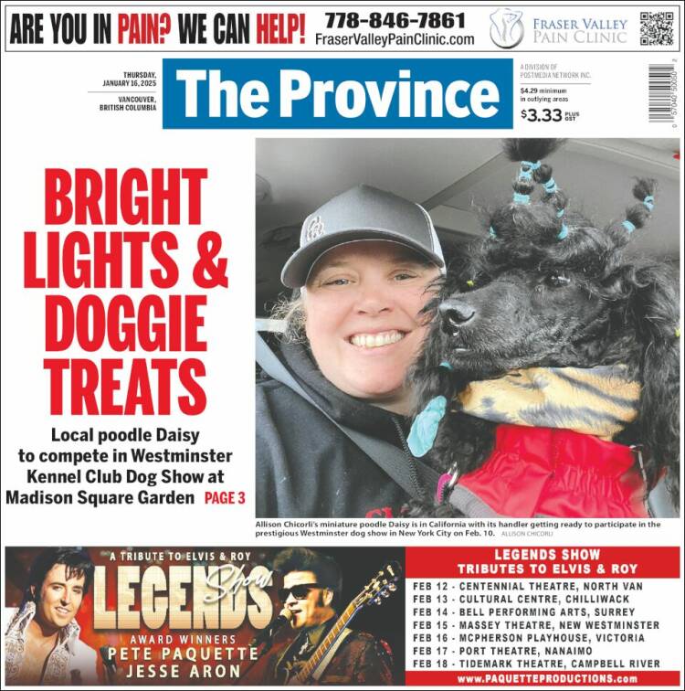 Portada de The Province (Canadá)