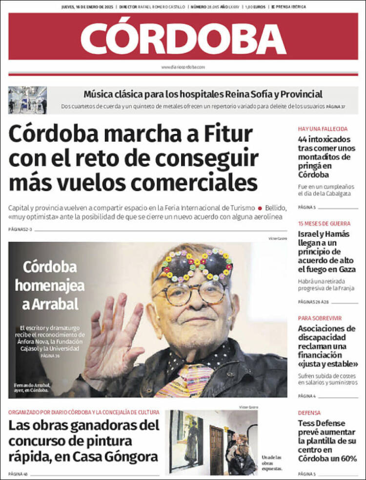 Portada de Diario de Córdoba (España)