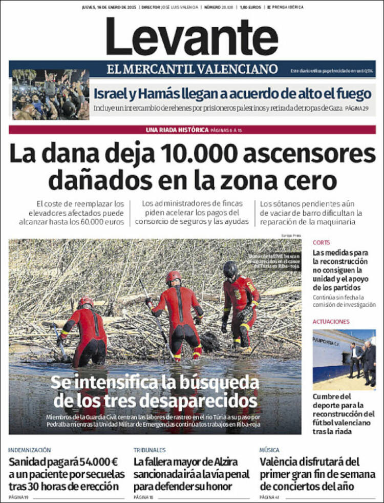 Portada de Levante (España)