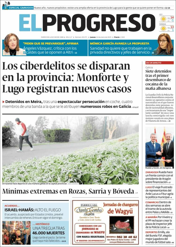 Portada de El Progreso (España)