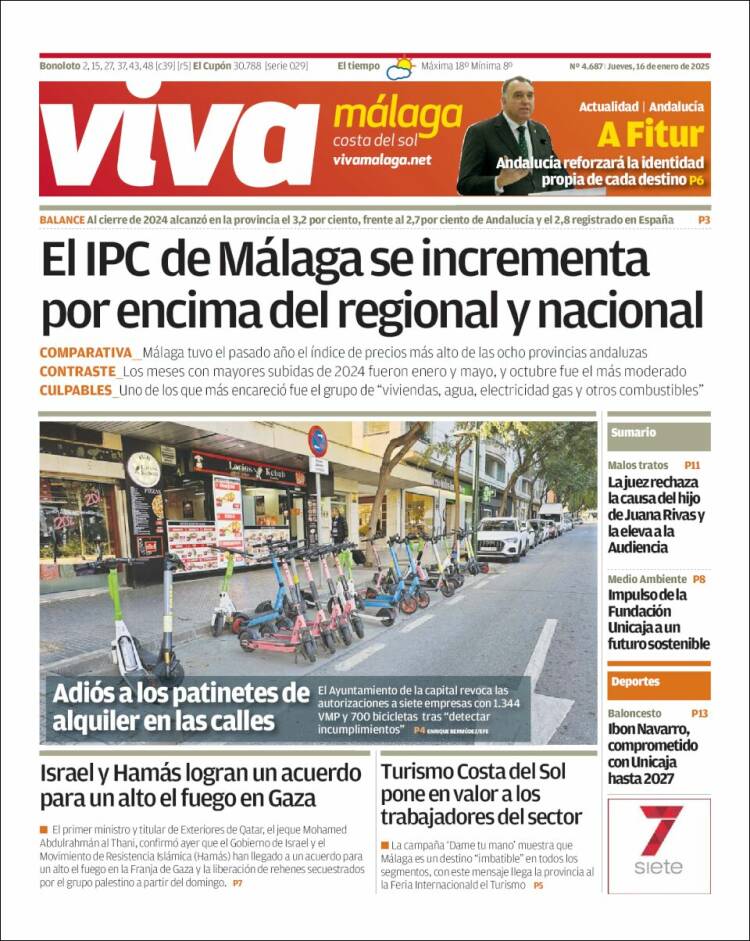 Portada de Viva Málaga (España)