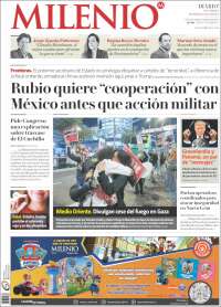 Portada de Milenio de Monterrey (México)