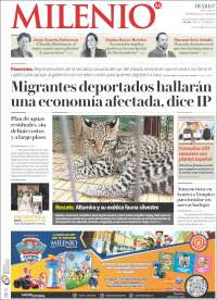 Portada de Milenio - Tamaulipas (México)