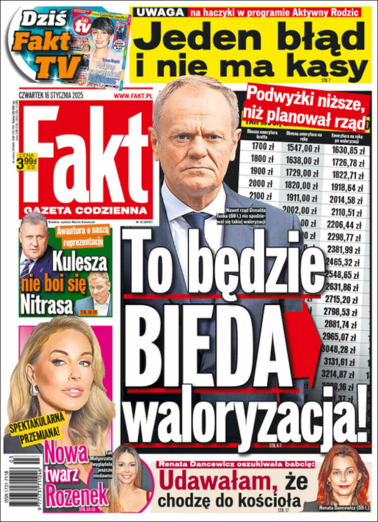 Portada de Fakt (Polonia)