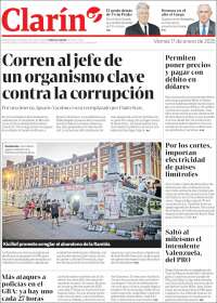 Portada de Clarín (Argentina)