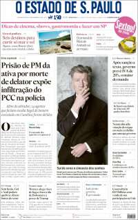 Portada de O Estado de São Paulo (Brasil)