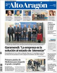 Portada de Diario del AltoAragón (España)