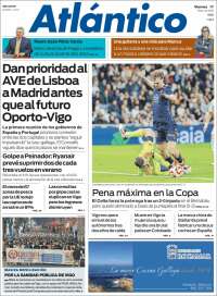 Portada de Atlántico Diario (España)