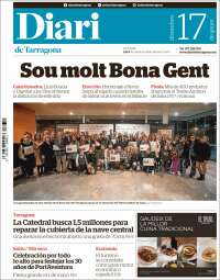 Portada de Diari de Tarragona (España)