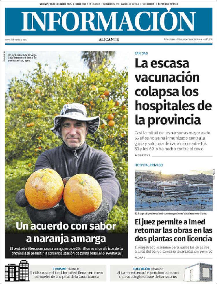 Portada de Diario Información (España)