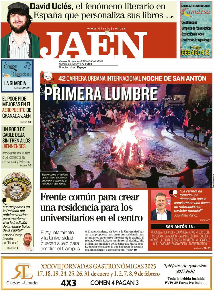 Portada de Diario Jaén (España)