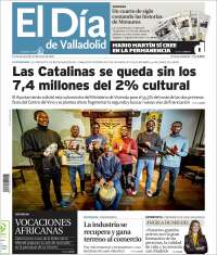 Portada de El Día de Valladolid (España)