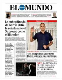 Portada de El Mundo (España)