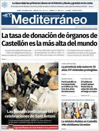 Portada de El Periódico Mediterraneo (España)