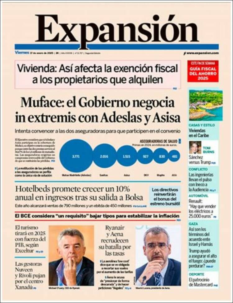 Portada de Expansión (España)