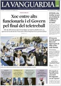 Portada de La Vanguardia (España)