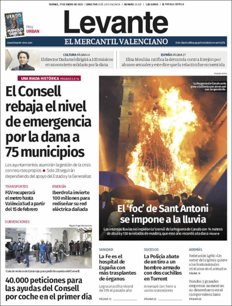 Portada de Levante (España)