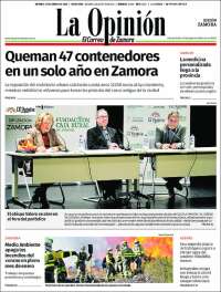 Portada de La Opinión - El Correo de Zamora (España)