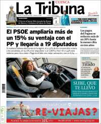 Portada de La Tribuna de Cuenca (España)