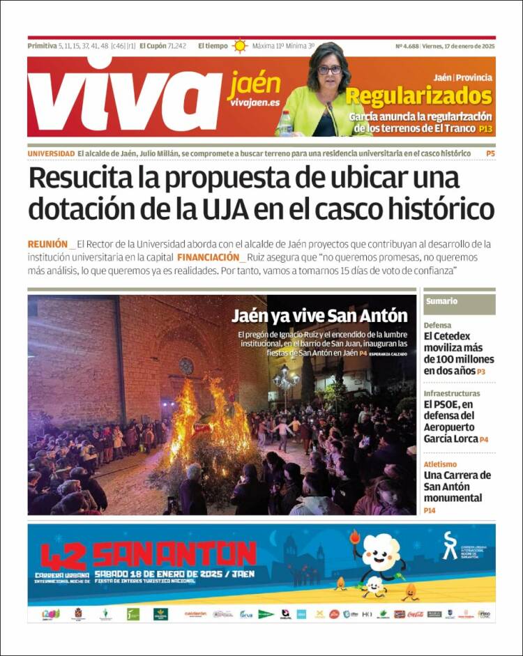 Portada de Viva Jaén (España)