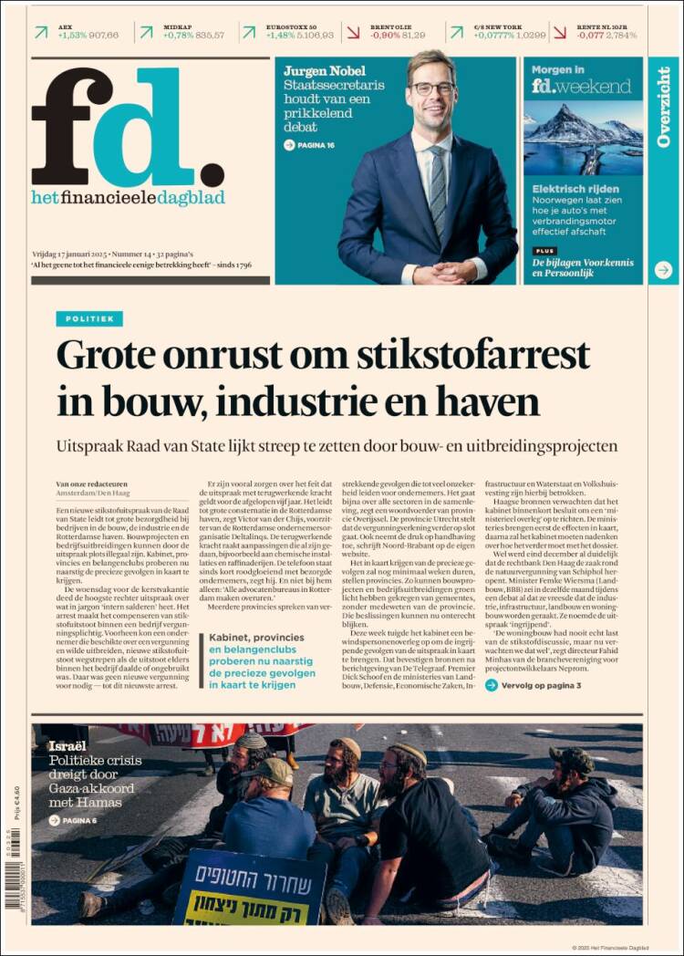 Portada de Het Financieele Dagblad (Pa&iacute;ses Bajos)