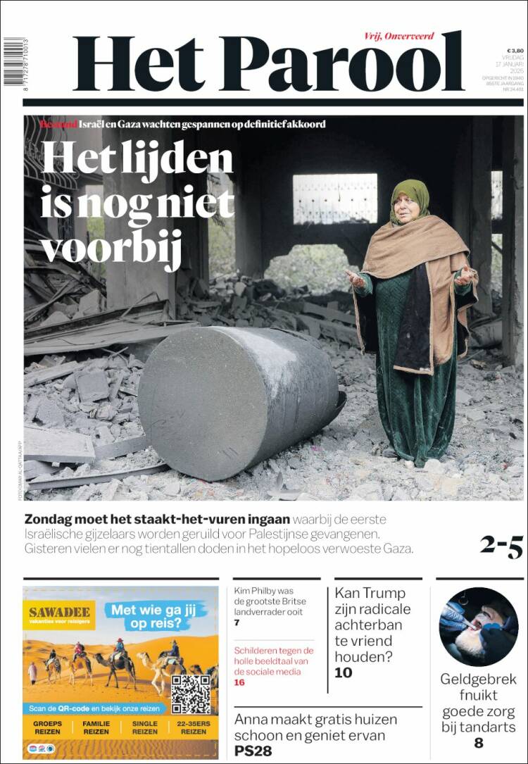 Portada de Het Parool (Países Bajos)