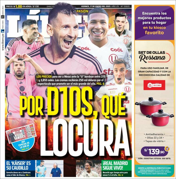 Portada de Líbero (Per&uacute;)