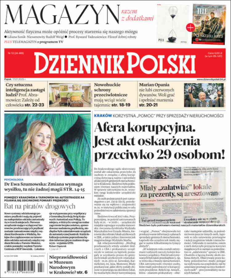 Portada de Dziennik (Polonia)