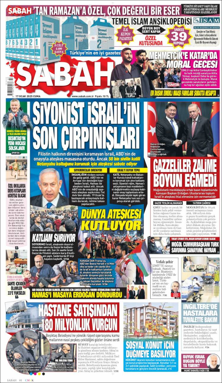 Portada de Sabah (Turqu&iacute;a)