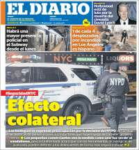 Portada de El Diario NY (USA)