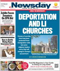 Portada de Newsday (USA)