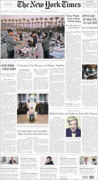 Portada de New York Times (USA)