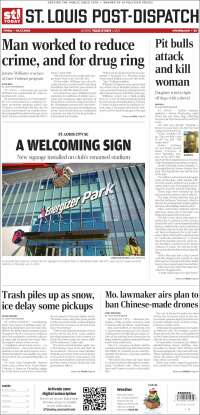 Portada de St. Louis Post-Dispatch (USA)