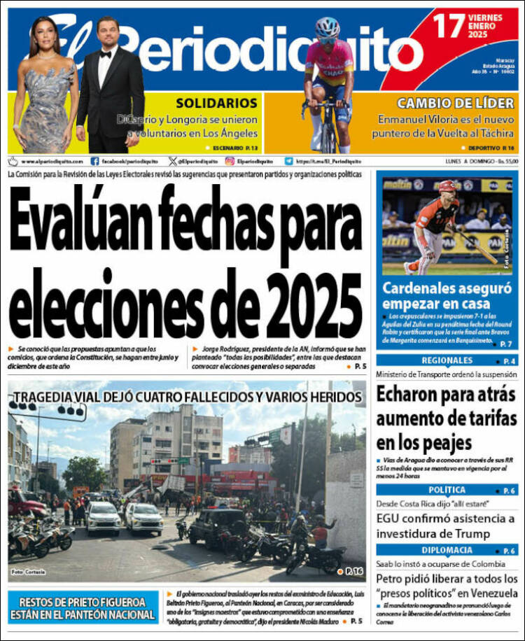 Portada de Periodiquito de Aragua (Venezuela)