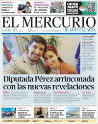 Portada de El Mercurio de Antofagasta (Chile)