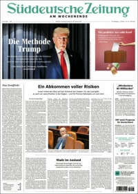 Portada de Sueddeutsche (Alemania)