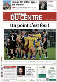 Portada de Le Journal du Centre (Francia)