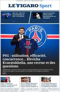 Portada de Le Figaro Sport (Francia)