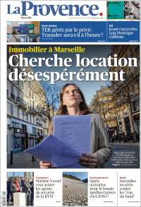 Portada de La Provence (Francia)