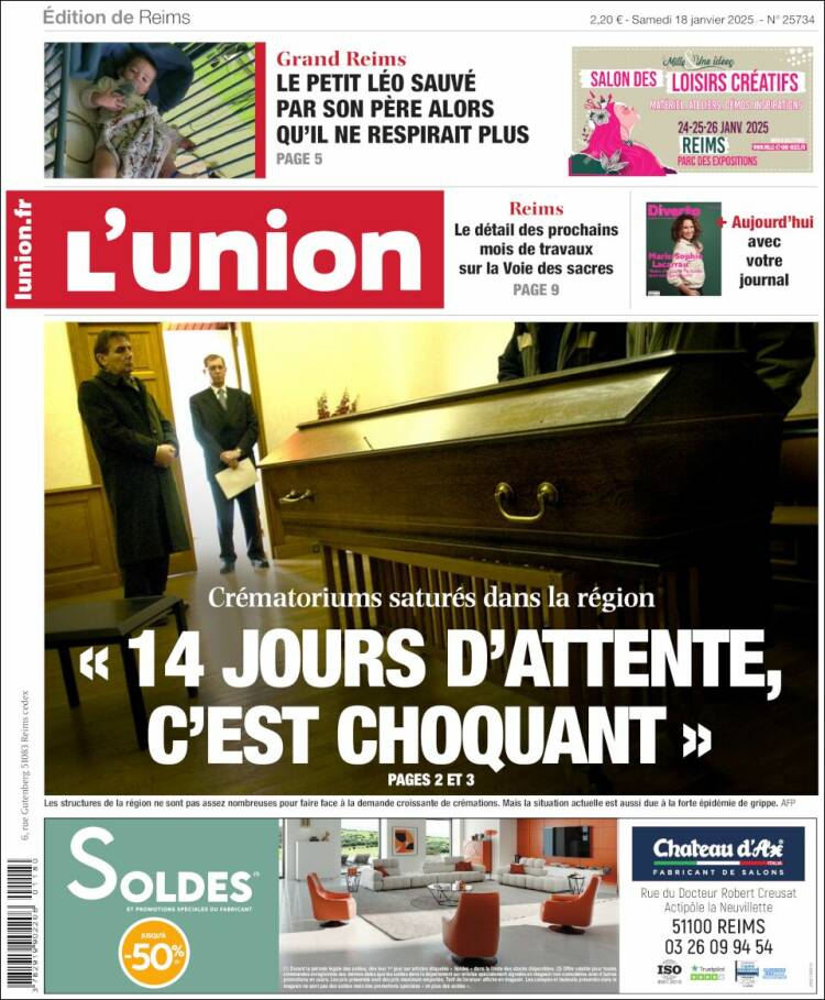 Portada de L'Union (Francia)