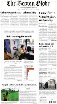 Portada de Boston Globe (USA)