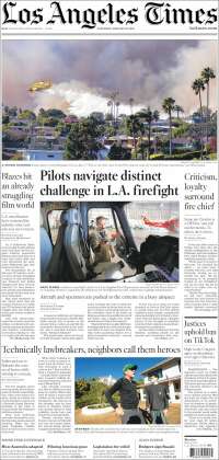 Portada de Los Angeles Times (USA)