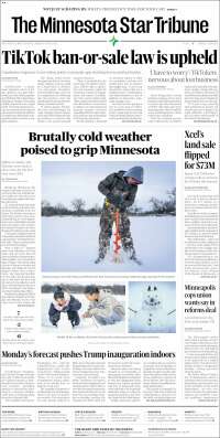 Portada de Star Tribune (USA)