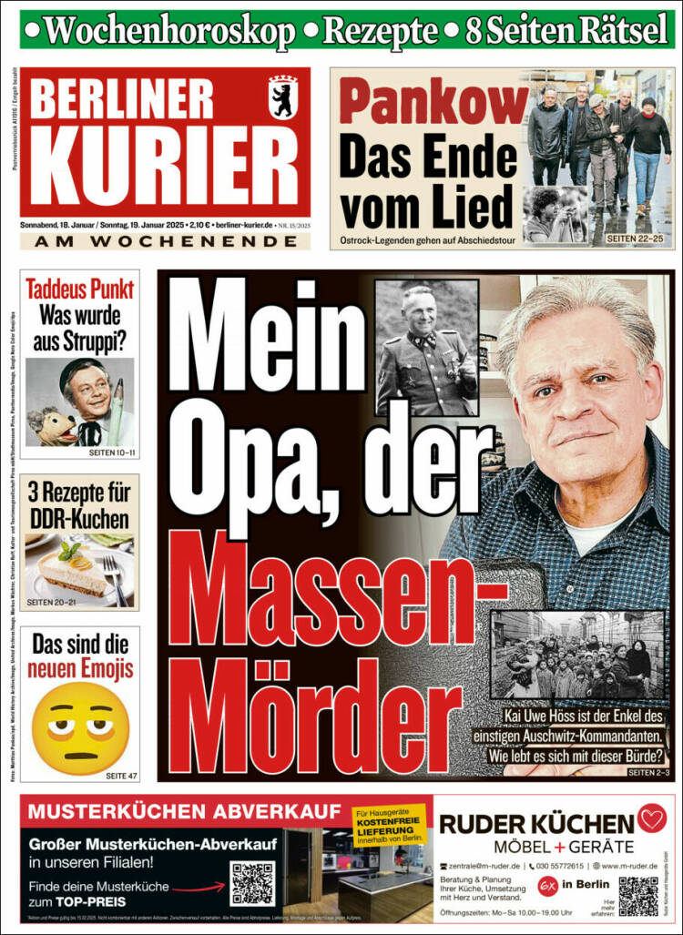 Portada de Berliner Kurier - Startseite BK (Alemania)
