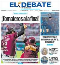 Portada de El Debate de Culiacán (Mexico)