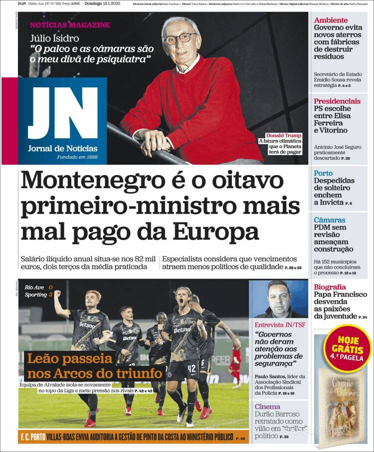 Portada de Jornal de Notícias (Portugal)