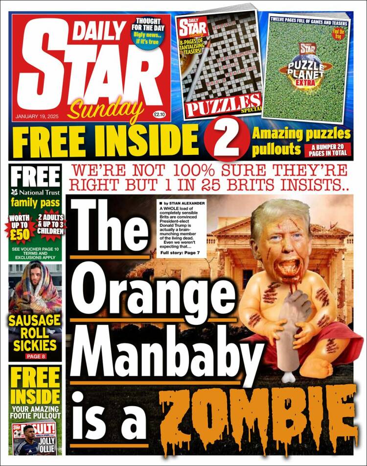 Portada de Daily Star (United Kingdom)