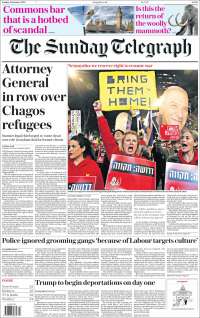 Portada de Daily Telegraph (Reino Unido)